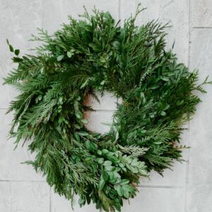 Boxwood and Cedar Wreath